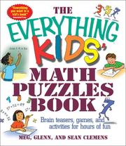 Front cover of The everything kids' math puzzles book by Meg Clemens