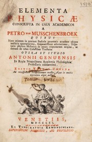 Cover of Elementa physicae by Petrus van Musschenbroek