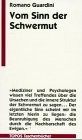 Front cover of Vom Sinn der Schwermut by Romano Guardini