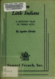 Front cover of And Then There Were None [play] by Agatha Christie