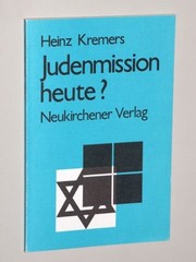 Front cover of Judenmission heute? by Heinz Kremers