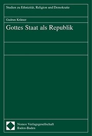 Cover of Gottes Staat als Republik by Gudrun Krämer