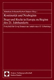 Cover of Kontinuitat Und Neubeginn: Staat Und Recht in Europa Zu Beginn Des 21. Jahrhunderts (German Edition) by Brunner, Georg