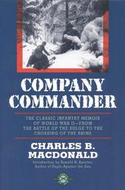 Cover of Company commander by Charles Brown MacDonald