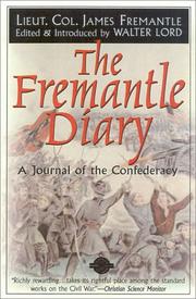 Front cover of Three months in the southern states by Fremantle, Arthur James Lyon Sir