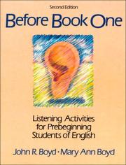 Cover of Before Book One by John R. Boyd