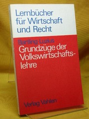Front cover of Grundzüge der Volkswirtschaftslehre by Hartwig Bartling