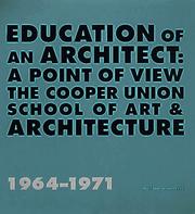 Front cover of Education of an architect by Ulrich Franzen