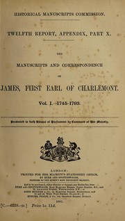 Cover of The manuscripts and correspondence of James, first Earl of Charlemont by A. Martainville
