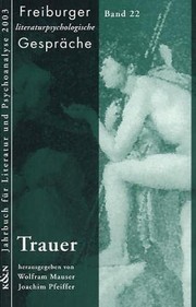 Front cover of Trauer. by Gabriele von Trauchburg