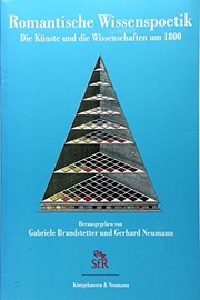 Front cover of Romantische Wissenspoetik by Gabriele Brandstetter