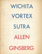 Front cover of Wichita Vortex Sutra by Allen Ginsberg