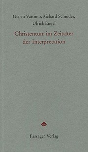 Front cover of Christentum im Zeitalter der Interpretation by Berliner Chenu-Disput (1st 2002)