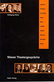 Front cover of Wiener Theatergespräche by Wolfgang Reiter