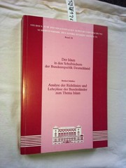 Cover of Analyse der Richtlinien und Lehrpläne der Bundesländer zum Thema Islam by Herbert Schultze