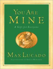Cover of You are mine by Max Lucado