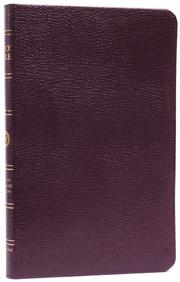 Front cover of ESV Thinline Bible, Genuine Leather, Burgundy, Red Letter by Unknown