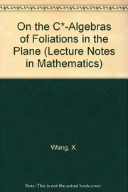 Front cover of On the C*-algebras of foliations in the plane by Xiaolu Wang