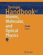 Front cover of Springer Handbook Of Atomic, Molecular, And Optical Physics by Unknown