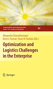 Front cover of Optimization and Logistics Challenges in the Enterprise (Springer Optimization and Its Applications Book 30) by Wanpracha Chaovalitwongse