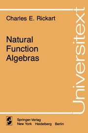 Cover of Natural function algebras by C. E. Rickart