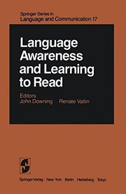 Front cover of Language Awareness and Learning to Read (Springer Series in Language and Communication) by Downing, John A.