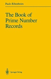 Cover of The book of prime number records by Paulo Ribenboim
