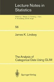 Front cover of The analysis of categorical data using GLIM by James K. Lindsey