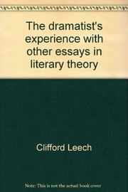 Cover of The Dramatist's Experience by Clifford Leech