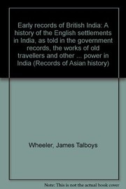Front cover of Early records of British India by James Talboys Wheeler