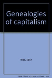 Front cover of Genealogies of capitalism by Keith Tribe