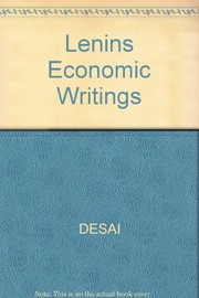 Front cover of Lenin's economic writings by Vladimir Il’ich Lenin