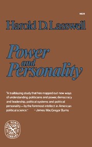 Cover of Power and personality by Harold Dwight Lasswell