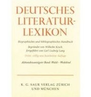 Front cover of Dictionary of German Literature: Biographical and Bibliographical Handbook Biographisches Und Bibliographisches Handbuch (English and German Edition) by Carl-Ludwig Lang