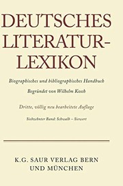 Front cover of Deutsches Literatur-Lexikon by Wilhelm Kosch