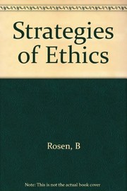 Front cover of Strategies of ethics by Bernard Rosen