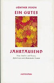 Cover of Ein gutes Jahrtausend by Günther Debon