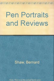 Front cover of Pen portraits and reviews by George Bernard Shaw