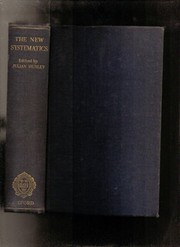 Front cover of The new systematics by Julian Huxley