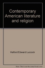 Front cover of Contemporary American literature and religion by Luccock, Halford Edward