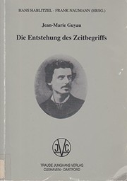 Front cover of La genèse de l’idée de temps by Jean-Marie Guyau