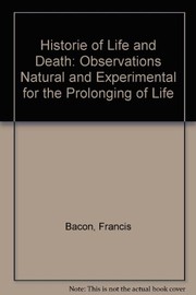 Front cover of Historia vitae et mortis by Francis Bacon