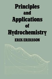 Front cover of Principles and applications of hydrochemistry by Eriksson, Erik