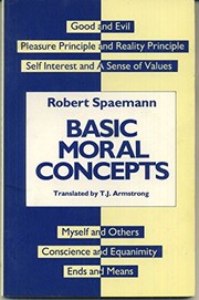 Cover of Basic moral concepts by Robert Spaemann