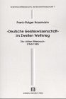 Front cover of " Deutsche Geisteswissenschaft" im Zweiten Weltkrieg by Frank-Rutger Hausmann