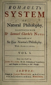 Front cover of Rohault's System of natural philosophy by Jacques Rohault