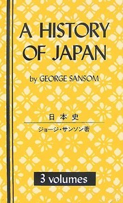 Front cover of A history of Japan by Sansom, George Bailey Sir