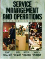 Cover of Service Management and Operations (2nd Edition) by Cengiz Haksever