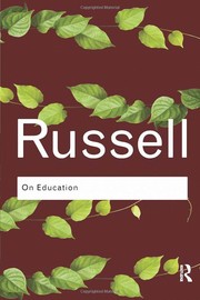 Front cover of On education by Bertrand Russell