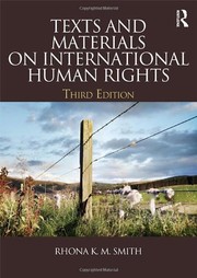 Front cover of Texts and Materials on International Human Rights by Rhona K.M. Smith